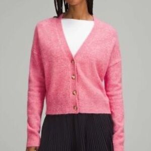 lululemon alpaca wool blend cardigan m